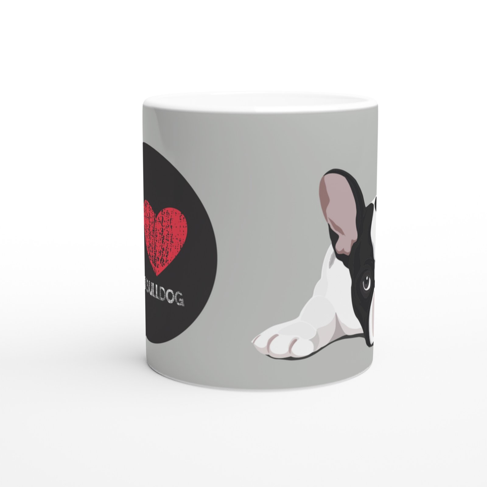 French Bulldog Aşkı Temalı Baskılı Kupa Bardak - 2