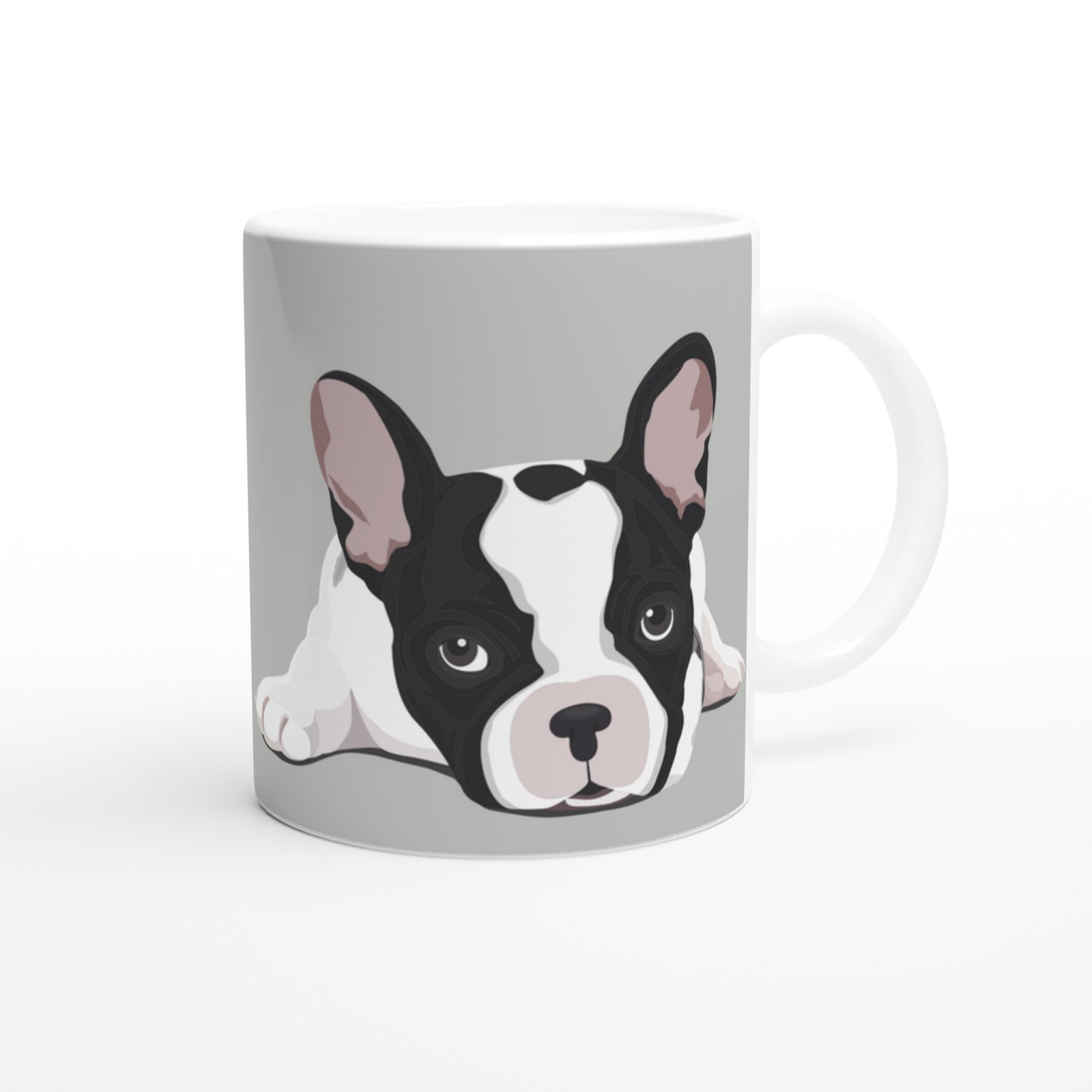 French Bulldog Aşkı Temalı Baskılı Kupa Bardak