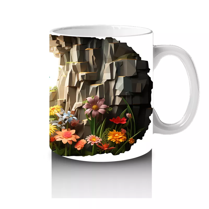 Fütüristik Mekânda Uçan Yusufçuk – Baskılı Kahve Kupası - 4