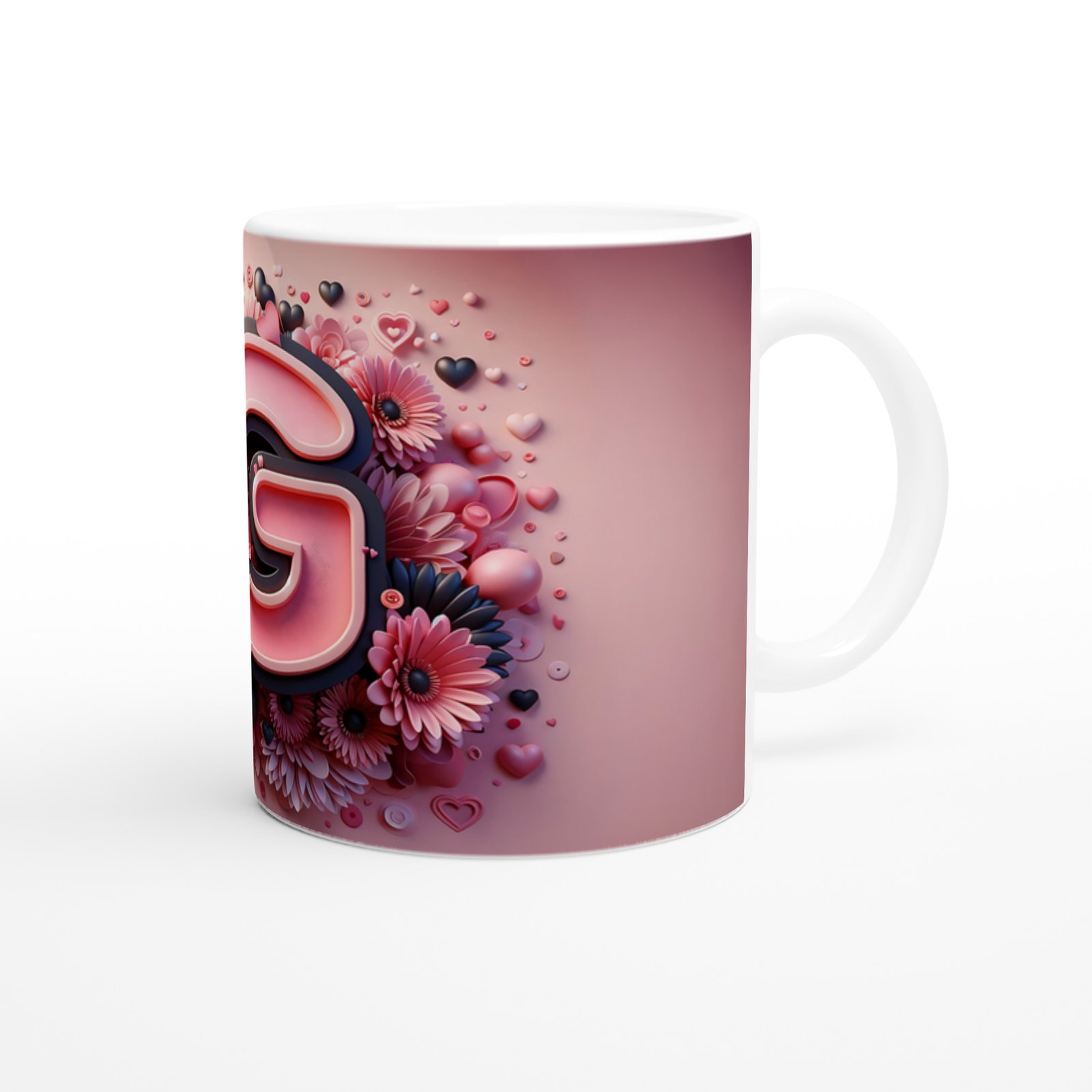 G Harfi Canlı Renkli Harfli Kupa Bardak - 3