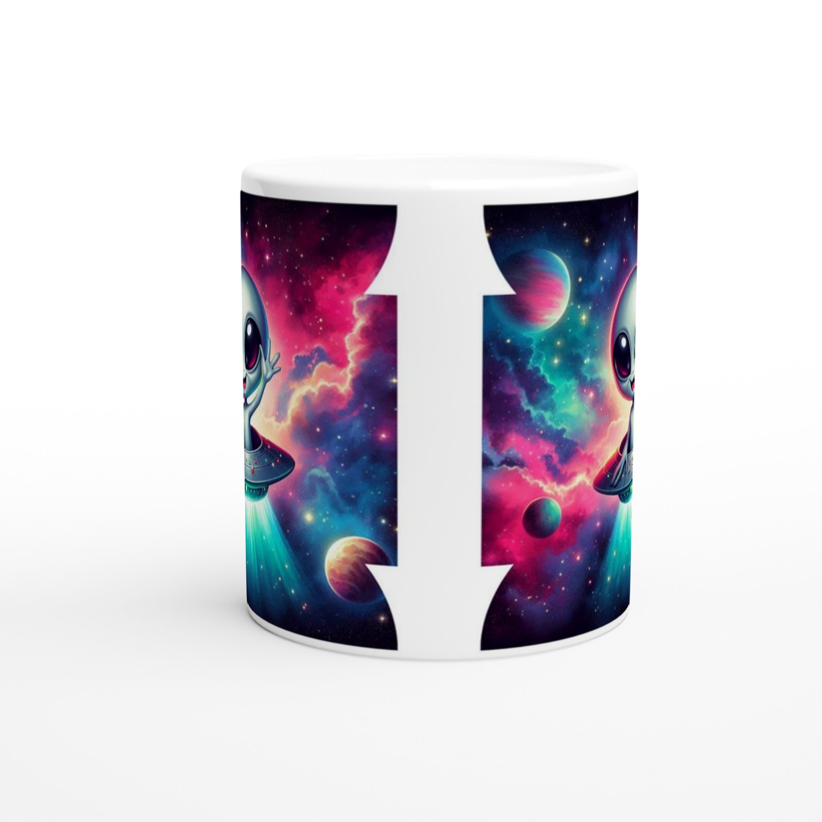 Galaktik Selam Temalı Çocuklara Özel Baskılı Kupa Bardak - 2