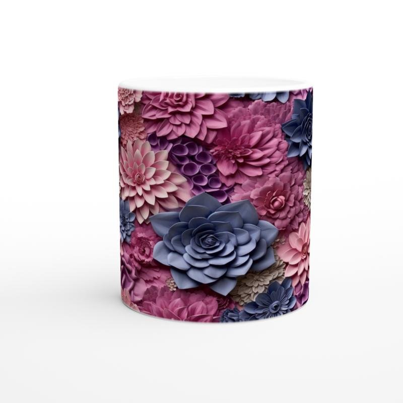 Gece Gülü ve Lavanta Kupa Bardak - 2