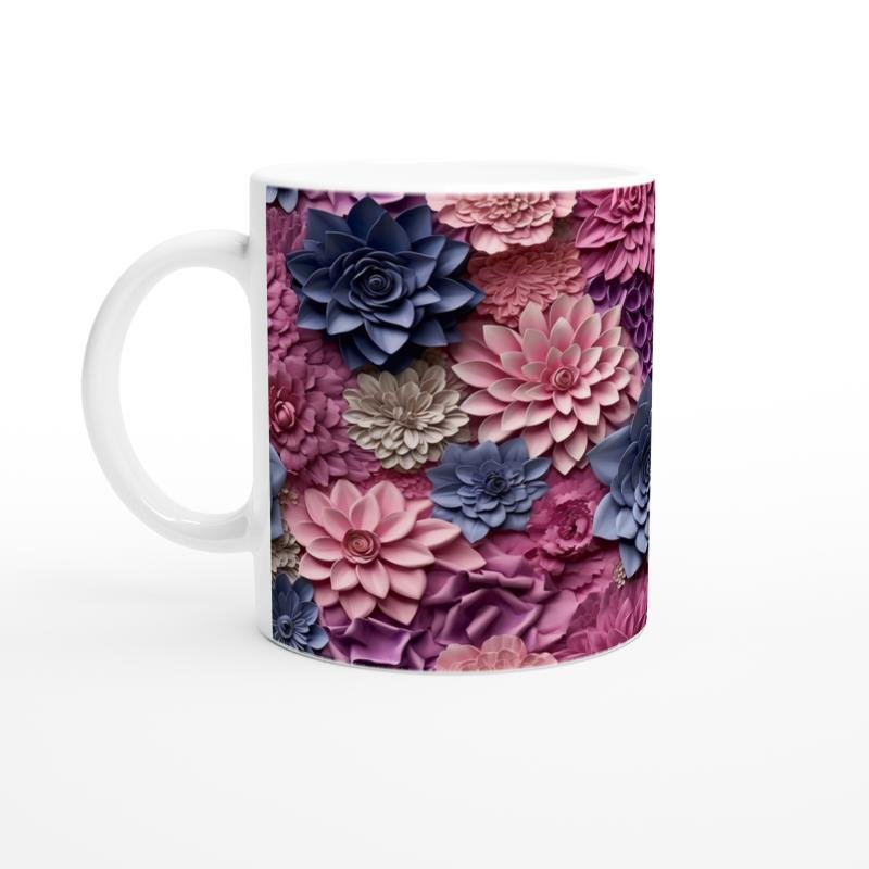 Gece Gülü ve Lavanta Kupa Bardak