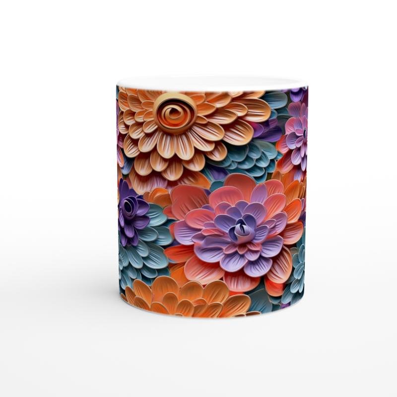 Gökkuşağı Çiçek Bahçesi Kupa Bardak - 2