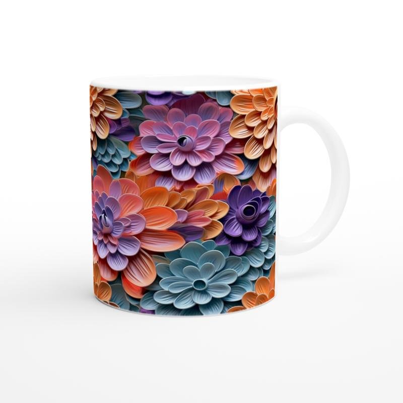 Gökkuşağı Çiçek Bahçesi Kupa Bardak - 3