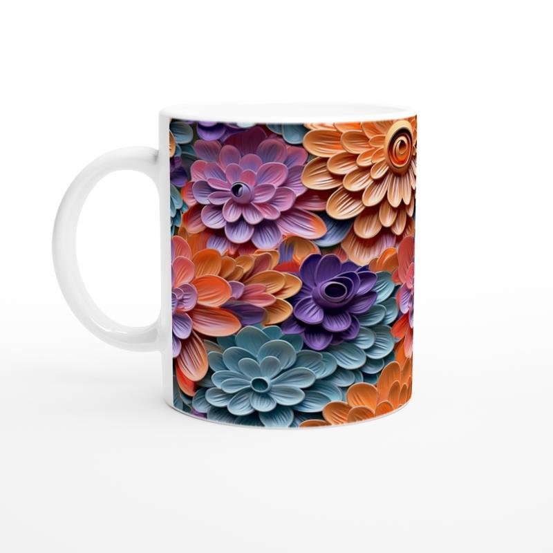 Gökkuşağı Çiçek Bahçesi Kupa Bardak