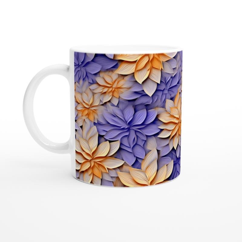 Gün Batımı Lalesi Mor Arka Planlı Kupa Bardak