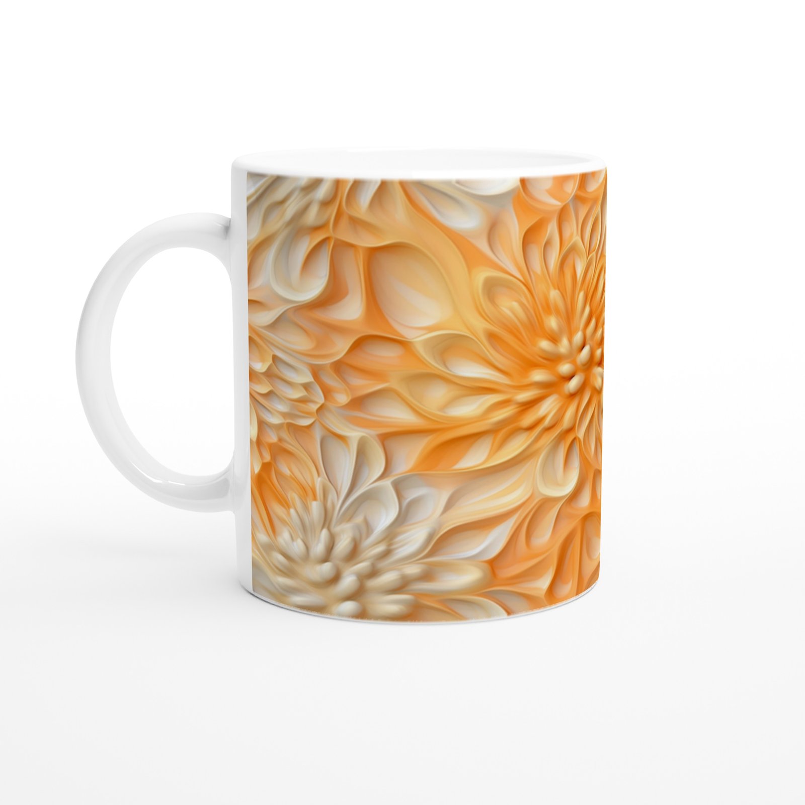 Gün Işıltısı Çiçekli Kupa Bardak