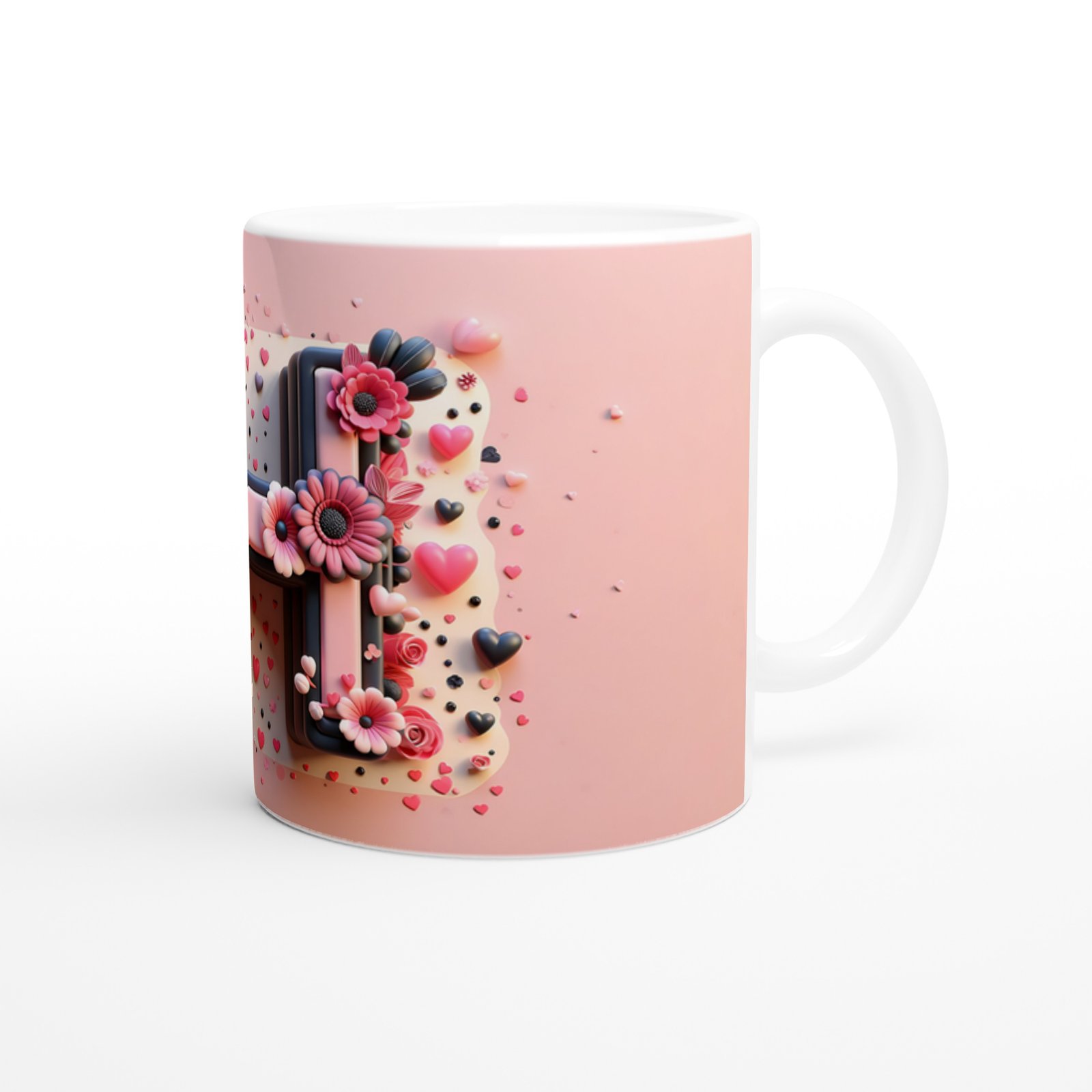 H Harfi Zarif Alfabe Kupa Bardak - 3