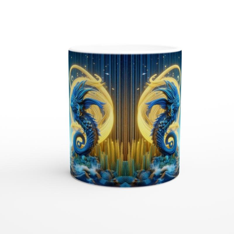 İkizler Burcu Baskılı Kahve Kupası - Astral Denizaltı Dünyası Vs1 - 2
