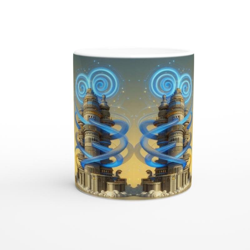 İkizler Burcu Baskılı Kahve Kupası - Burçlar Krallığı Şatosu Vs3 - 2