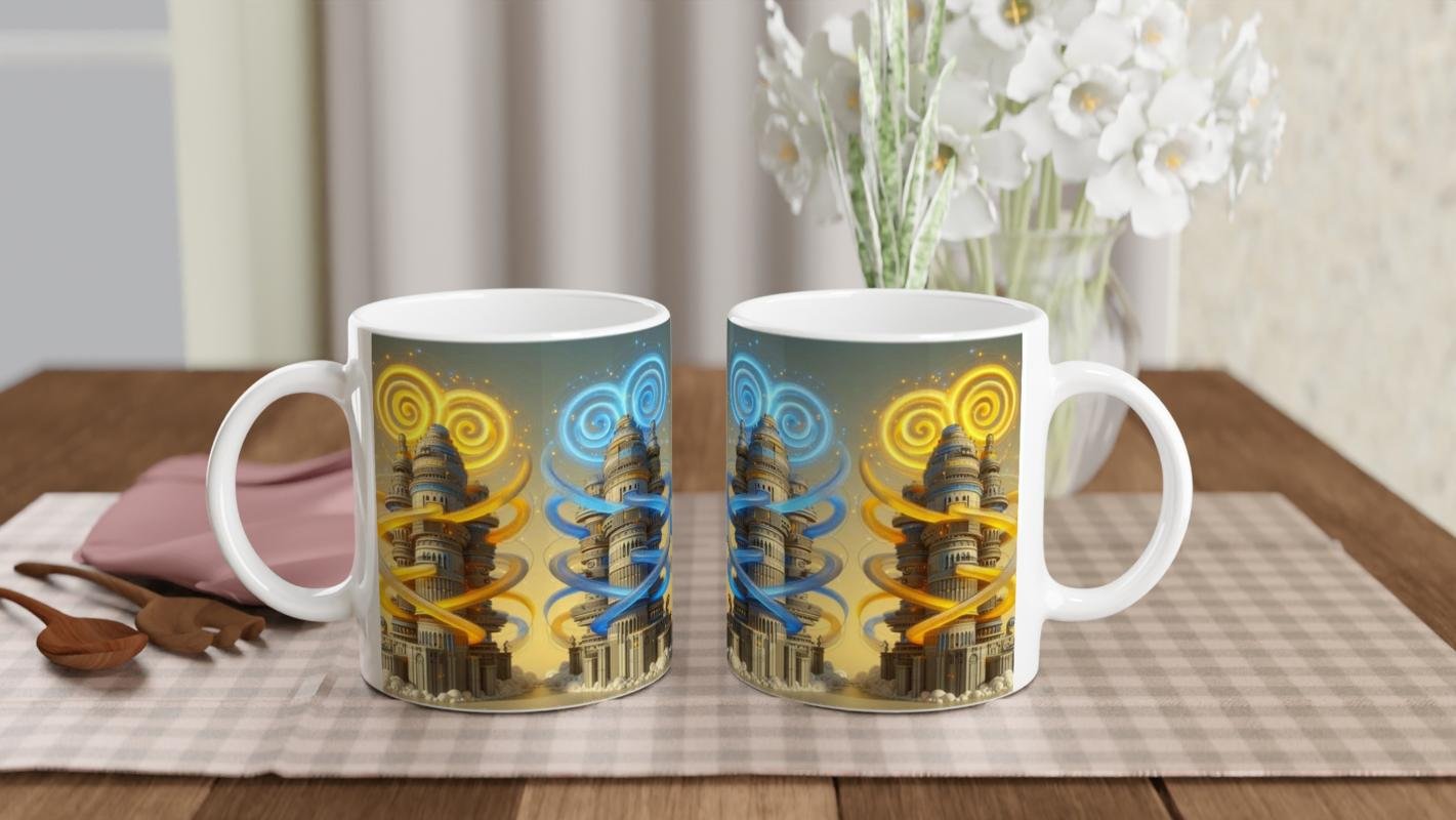 İkizler Burcu Baskılı Kahve Kupası - Burçlar Krallığı Şatosu Vs3 - 5