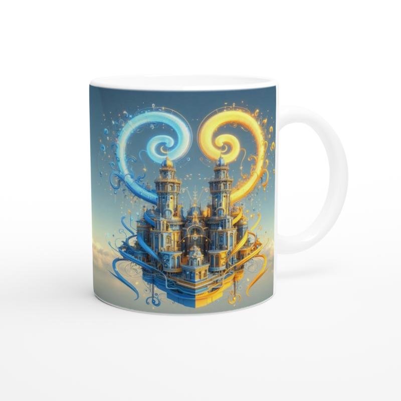 İkizler Burcu Baskılı Kahve Kupası - Burçlar Krallığı Şatosu Vs4 - 3