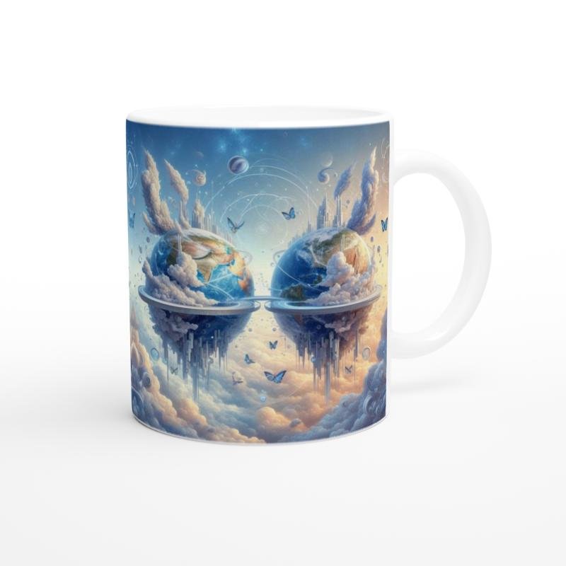 İkizler Burcu Baskılı Kahve Kupası - Elementsel Doğa Krallığı Temalı Vs1 - 3