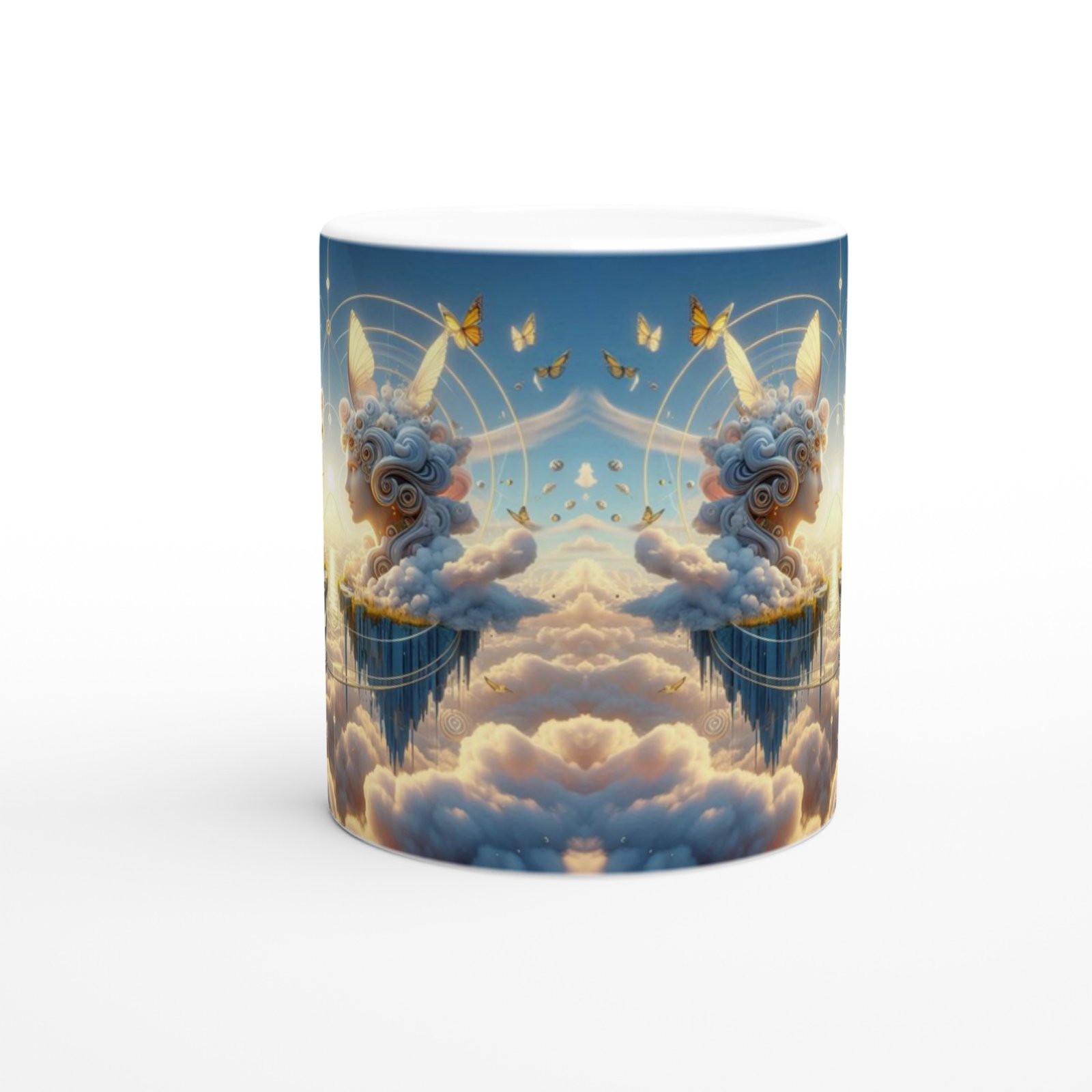 İkizler Burcu Baskılı Kahve Kupası - Elementsel Doğa Krallığı Temalı Vs3 - 2