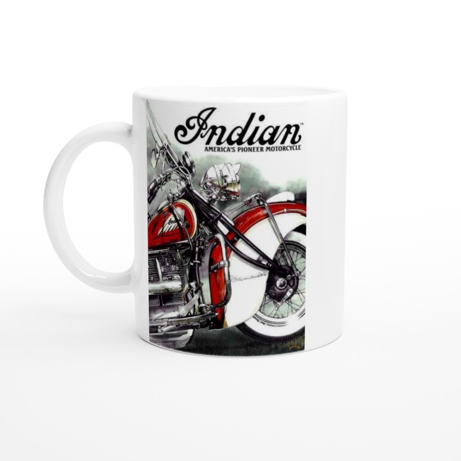 Indian Klasik Motosiklet Baskılı Kupa Bardak