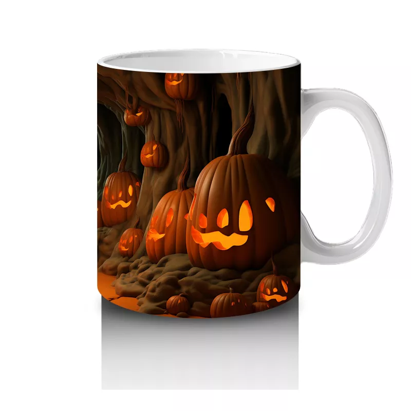 Kabaklarla Aydınlanan Gotik Tünel – Hediyelik Kahve Kupası - 4