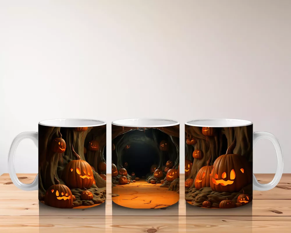 Kabaklarla Aydınlanan Gotik Tünel – Hediyelik Kahve Kupası - 5