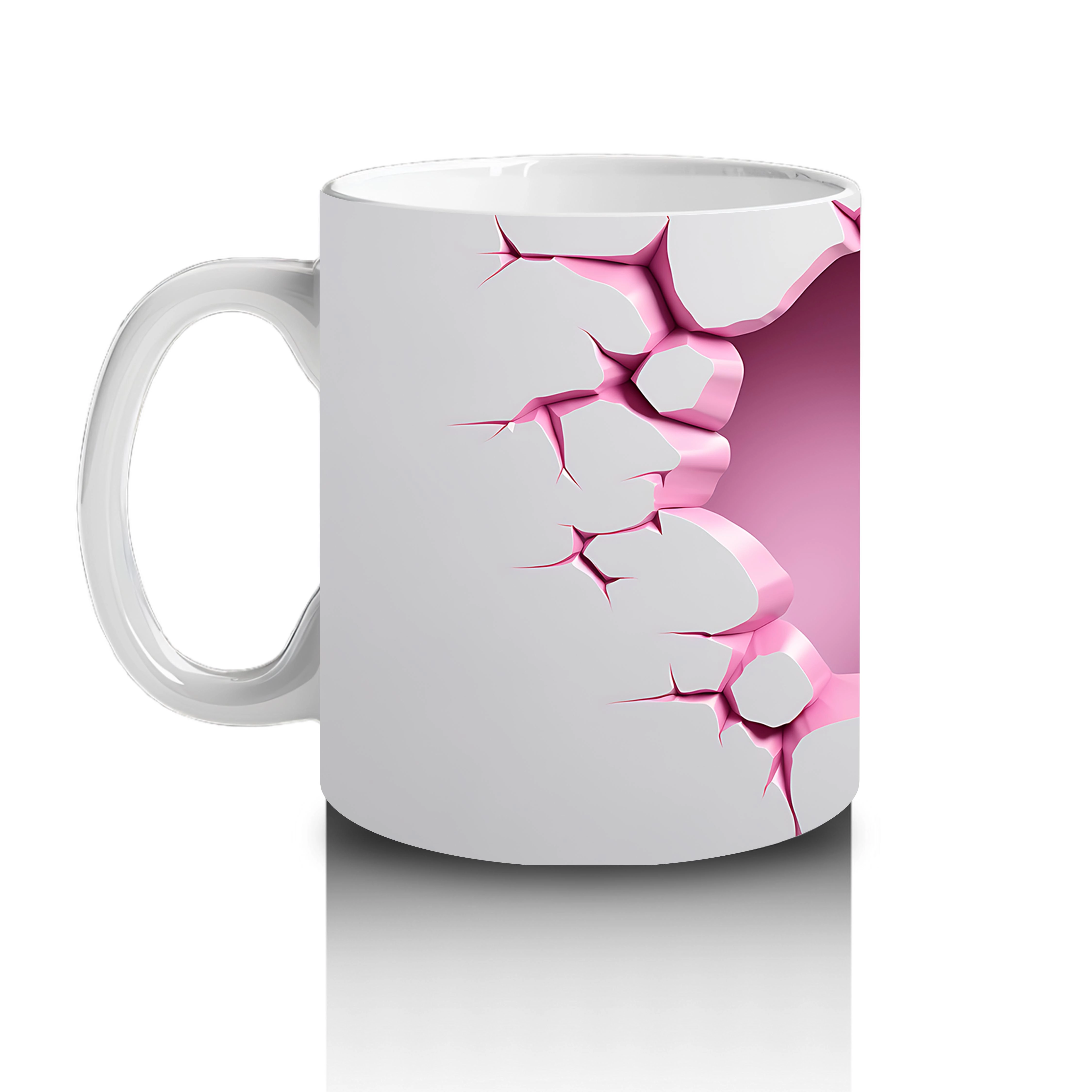 Kalp Duvarın Ardından Bakan Sevimli Zürafa – Baskılı Kahve Kupası - 2