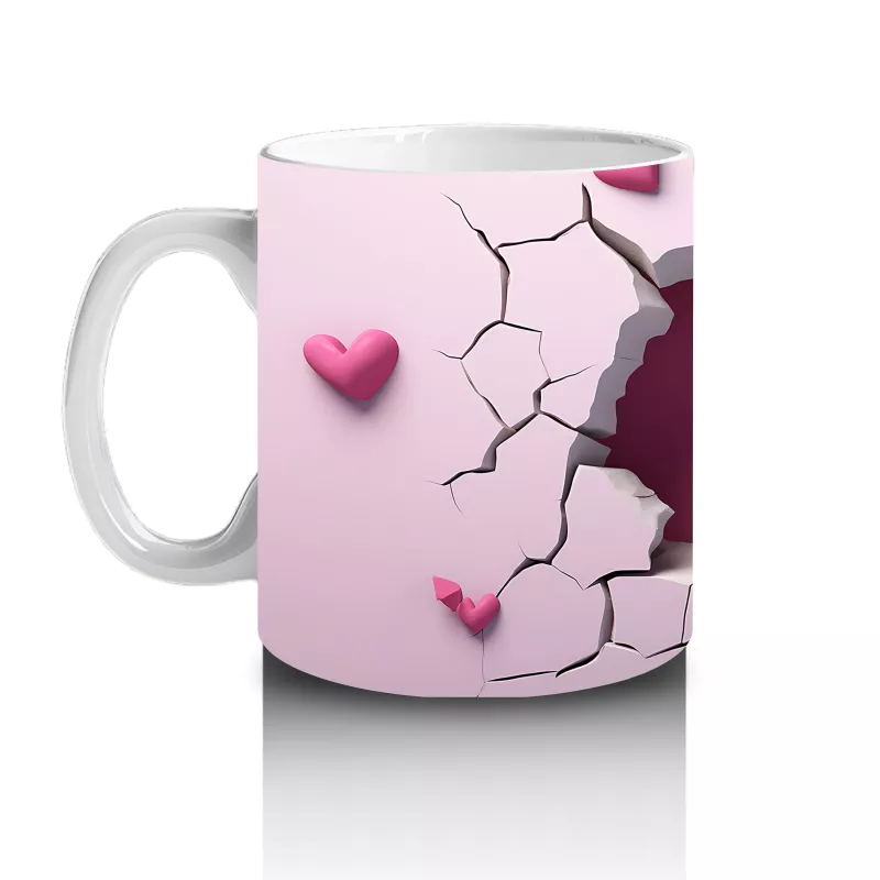 Kalpli Duvar Temalı Sevimli Civciv - Baskılı Kahve Kupası - 2