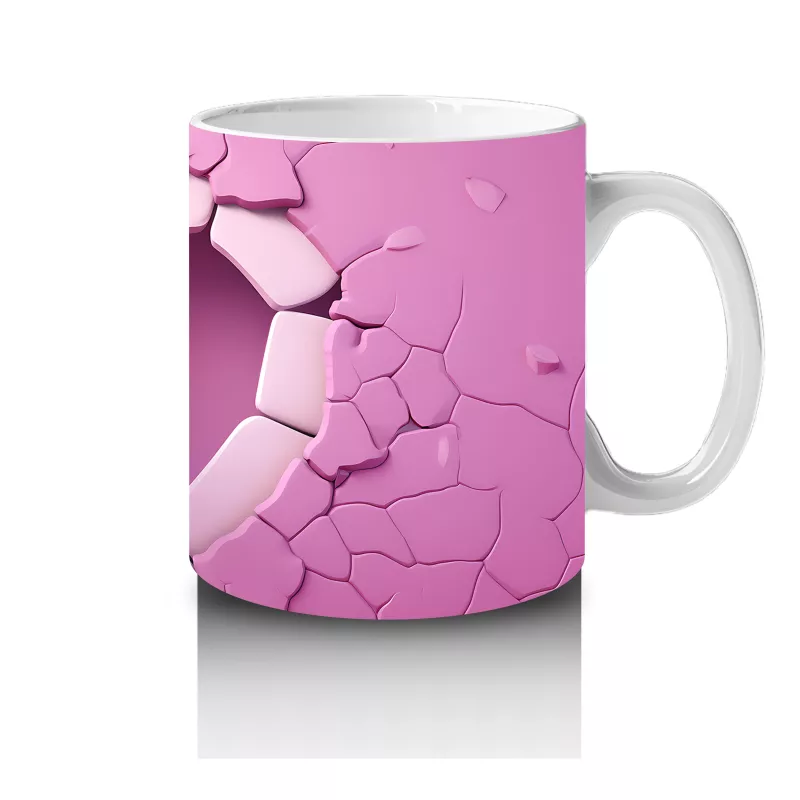 Kalpli Duvarı Delen Sevimli Ördek – Baskılı Kahve Kupası - 4