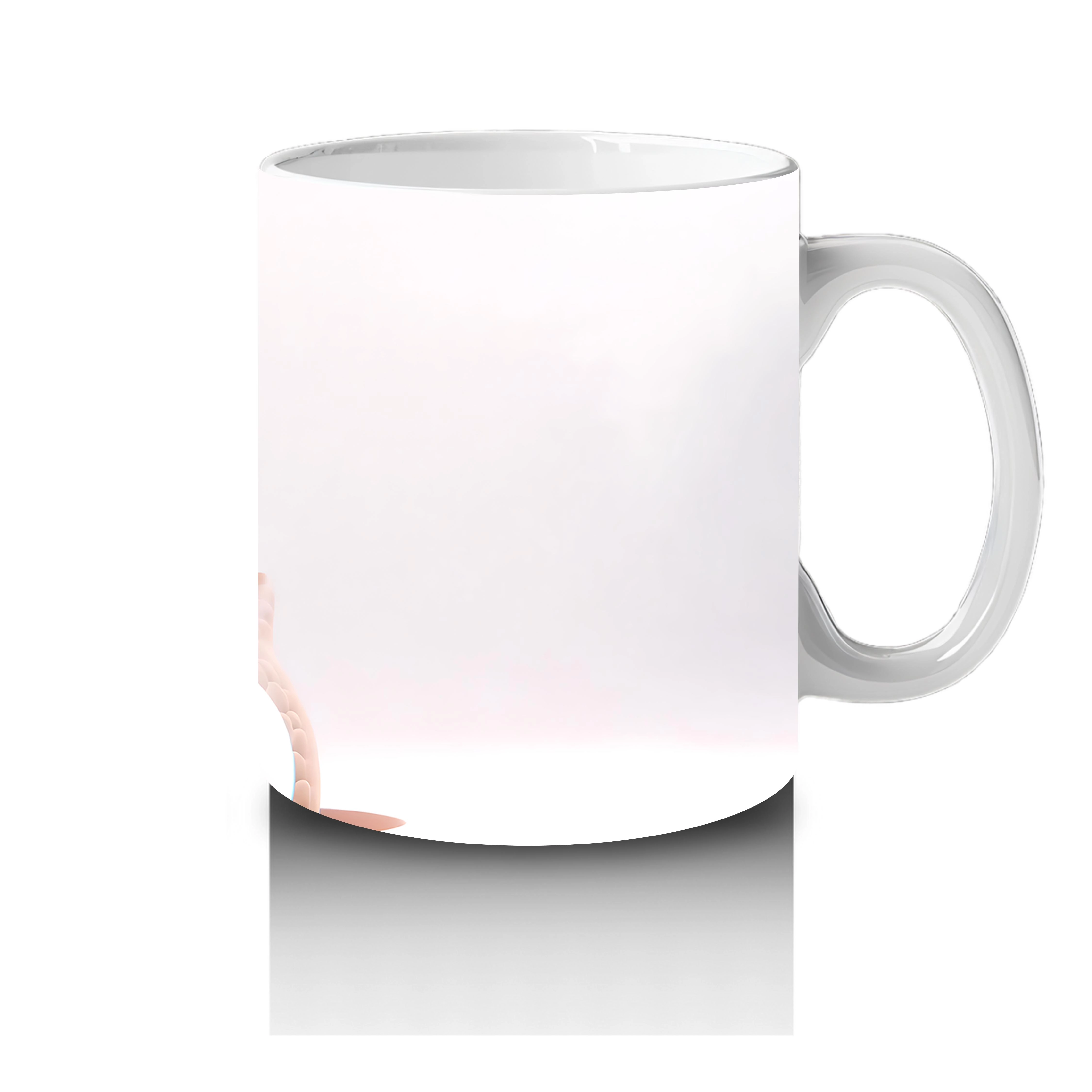 Kalpli Gözlerle Bakan Sevimli Baykuş – Baskılı Kahve Kupası - 4