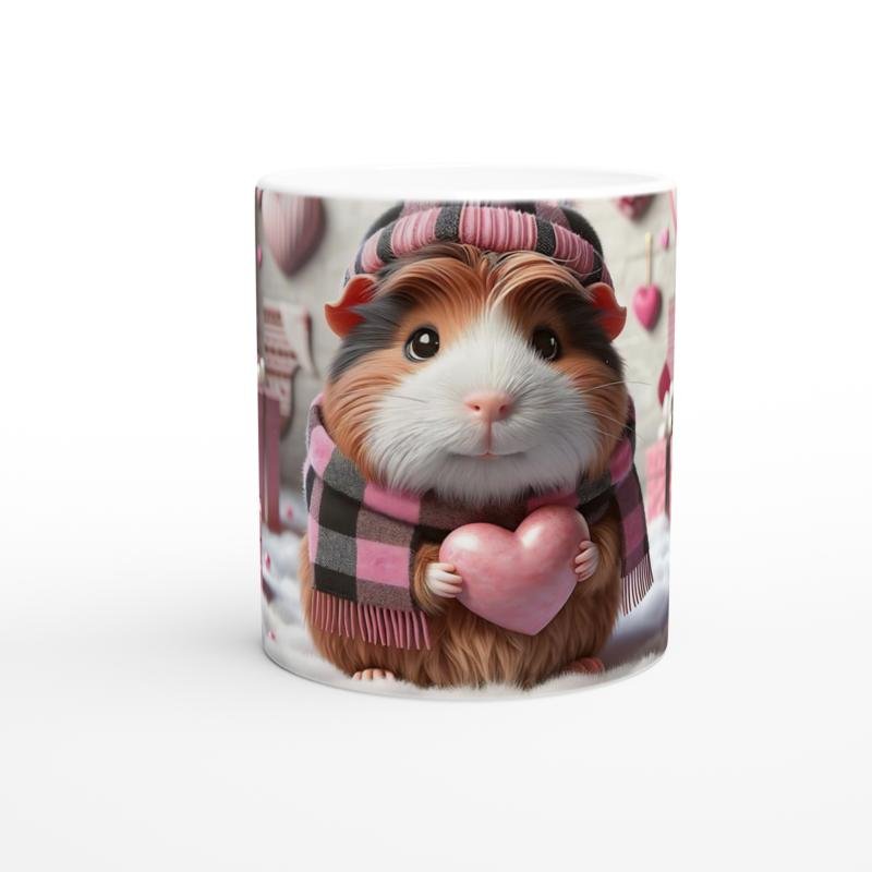 Kalpli Şapkalı Kobay Temalı Baskılı Kupa Bardak