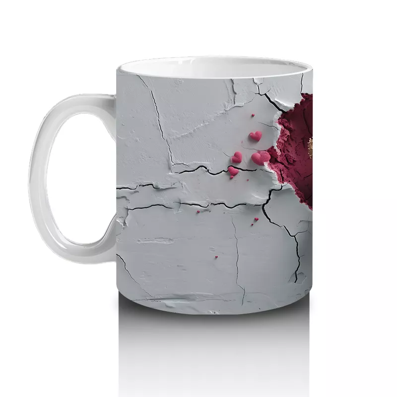 Kalpli Yastık Tutan Sevimli Ayıcıklar – Baskılı Kahve Kupası - 2