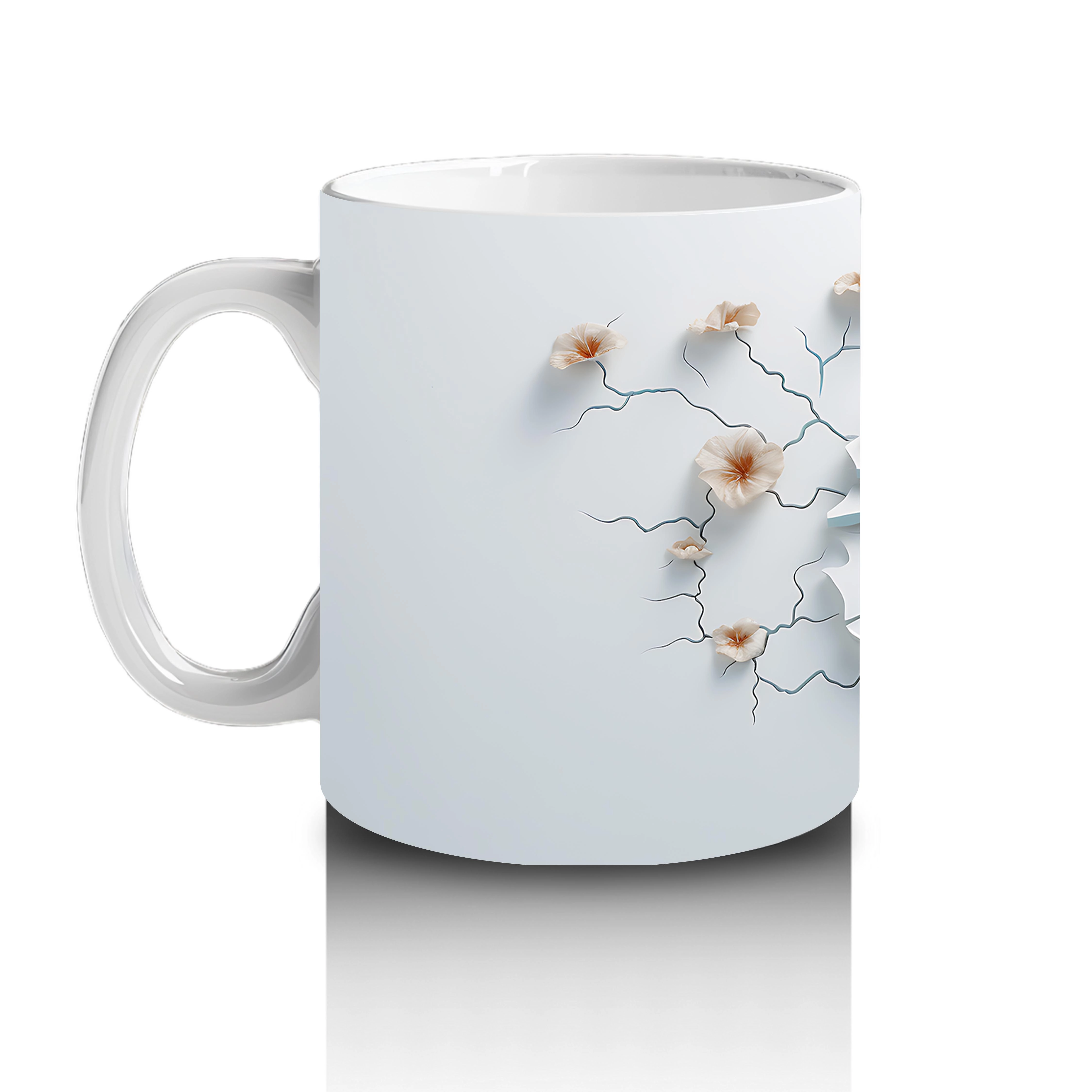 Kırık Duvarın Ardında Gülümseyen Balkabağı – Hediyelik Kahve Kupası - 2