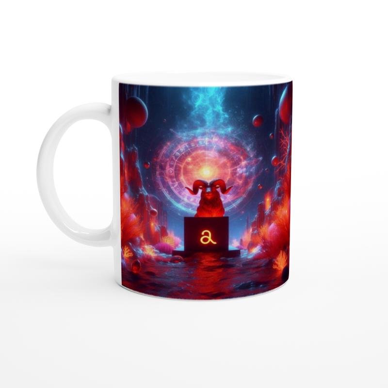 Koç Burcu Baskılı Kahve Kupası - Astral Denizaltı Dünyası Vs2