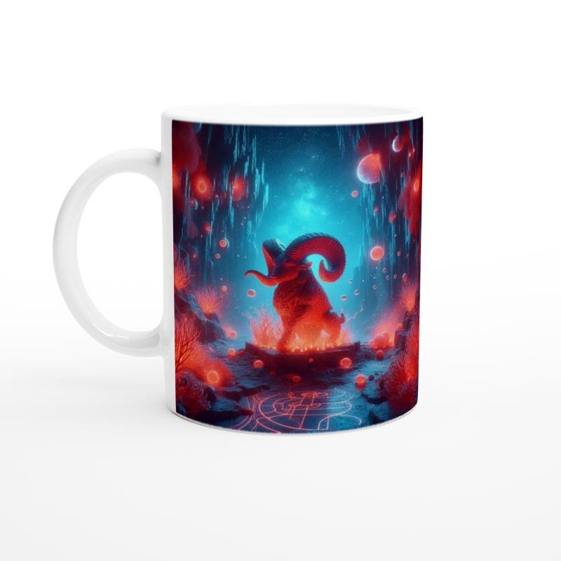 Koç Burcu Baskılı Kahve Kupası - Astral Denizaltı Dünyası Vs3