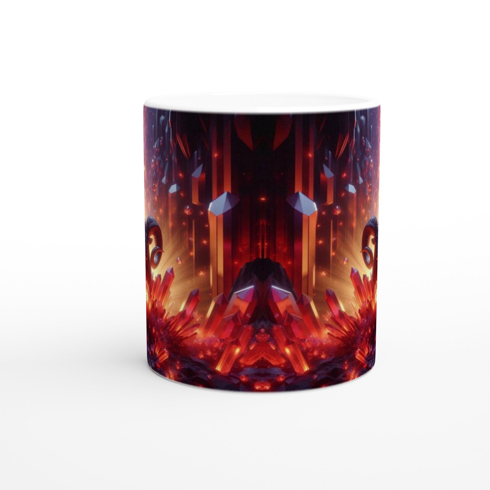 Koç Burcu Baskılı Kahve Kupası - Büyülü Kristal Mağarası Temalı Vs1 - 2