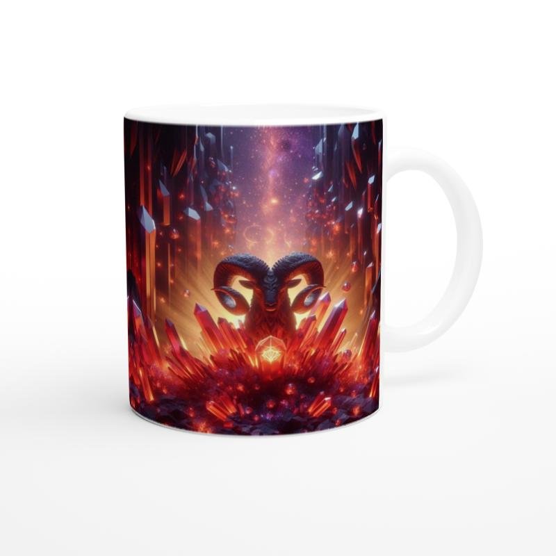 Koç Burcu Baskılı Kahve Kupası - Büyülü Kristal Mağarası Temalı Vs1 - 3