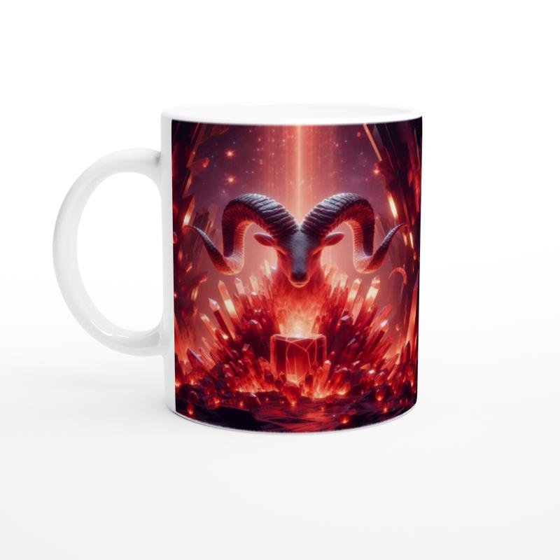 Koç Burcu Baskılı Kahve Kupası - Büyülü Kristal Mağarası Temalı Vs2