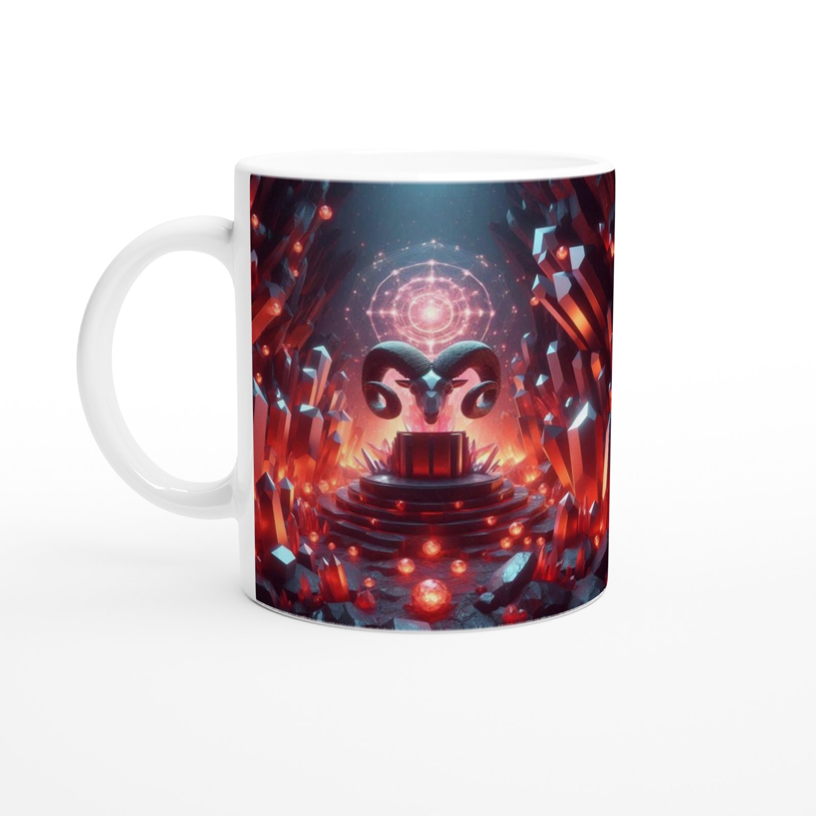 Koç Burcu Baskılı Kahve Kupası - Büyülü Kristal Mağarası Temalı Vs4