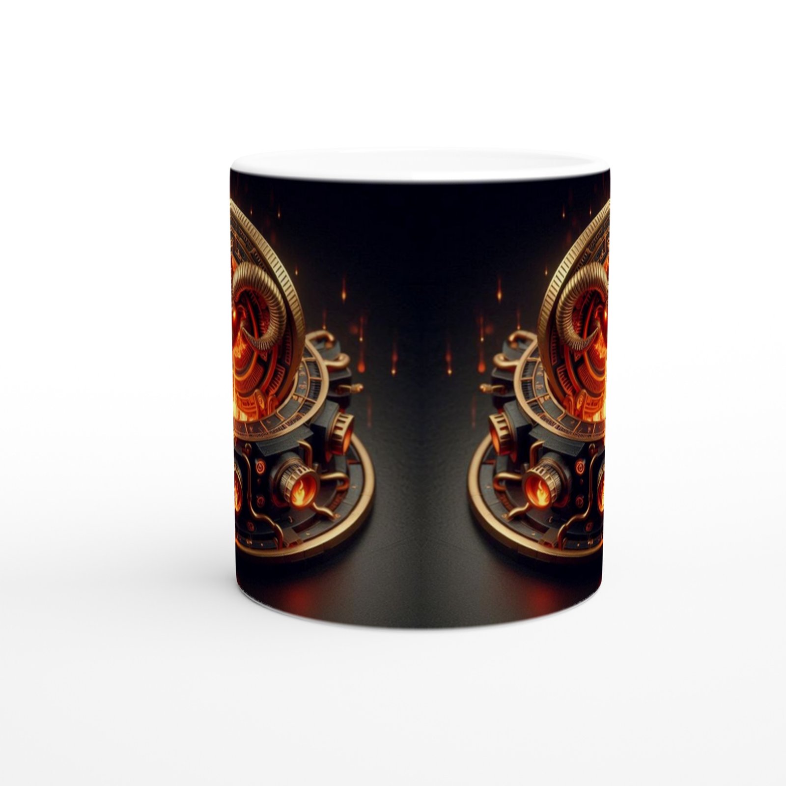 Koç Burcu Baskılı Kahve Kupası - Zamanın Çarkları Astroloji Mekanizması Vs4 - 2