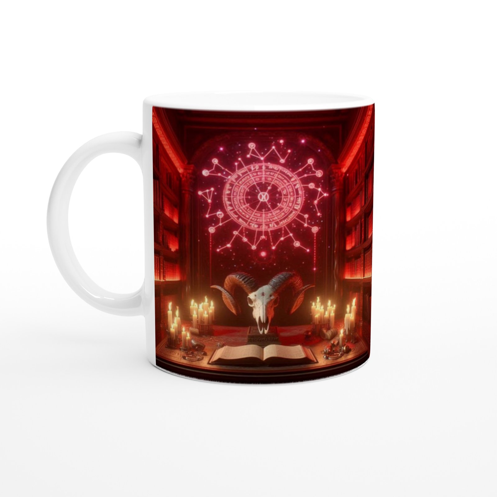 Koç Burcu Baskılı Kahve Kupası - Zodyak Kütüpanesi Vs1