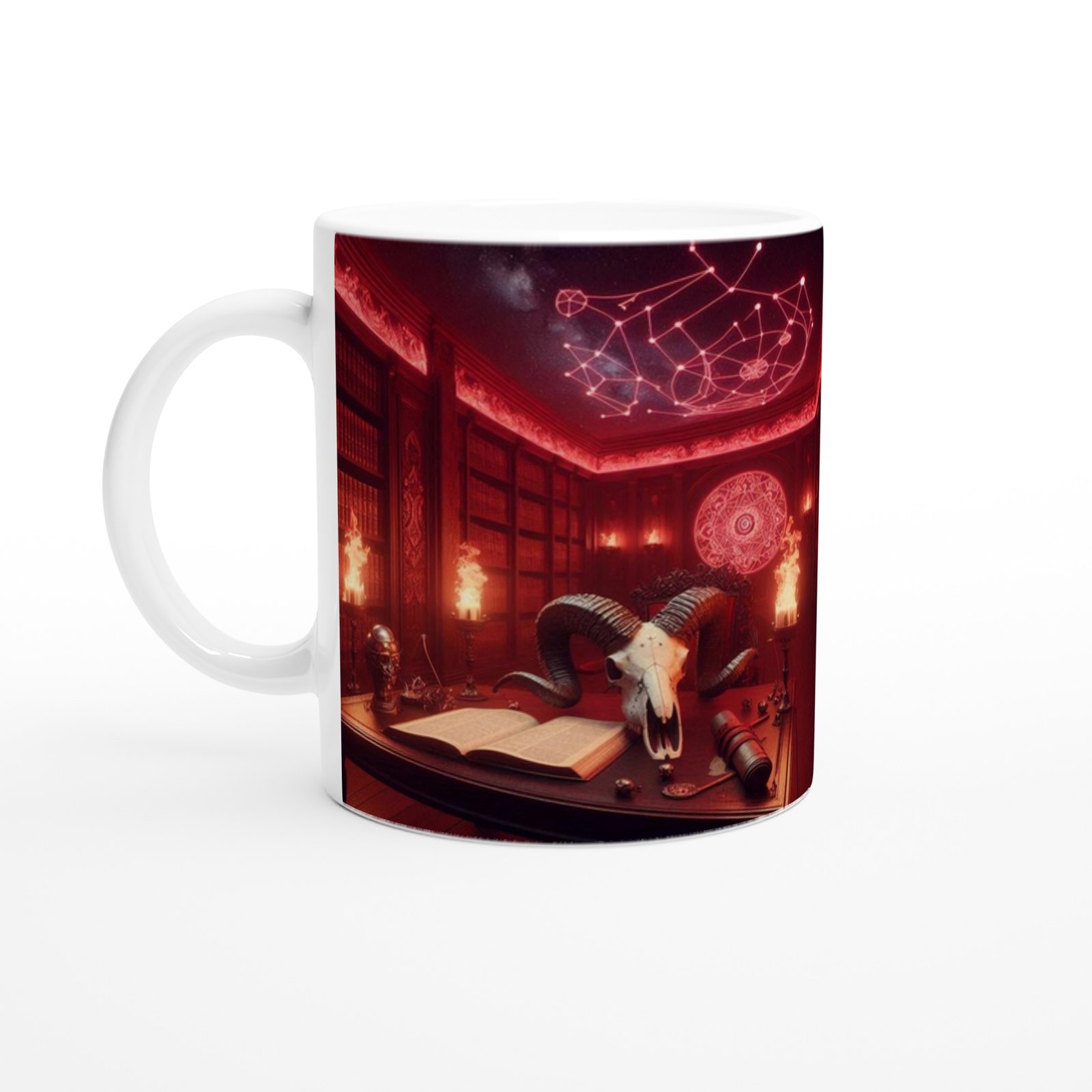 Koç Burcu Baskılı Kahve Kupası - Zodyak Kütüpanesi Vs2