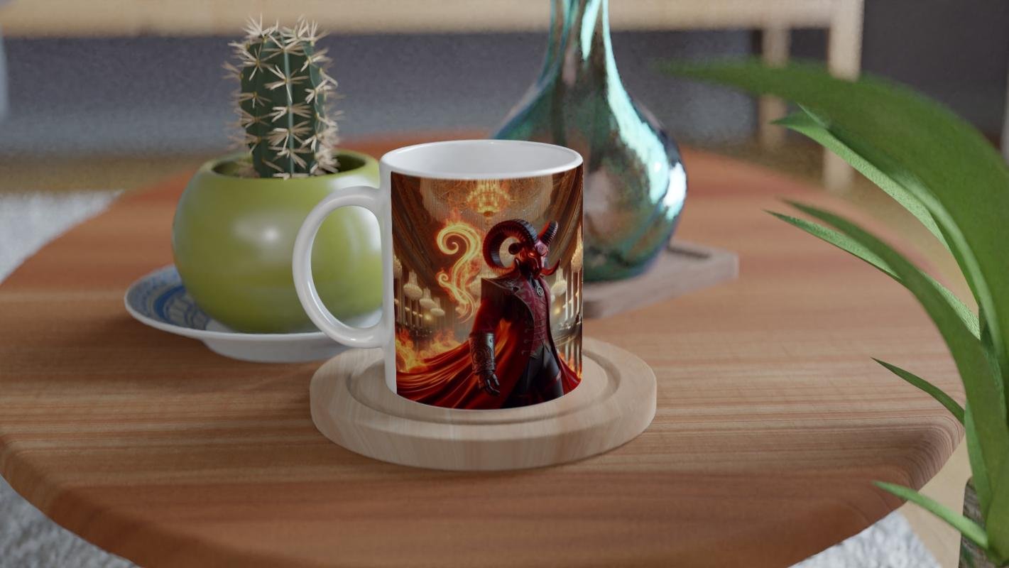 Koç Burcu Baskılı Kahve Kupası - Zodyak Maskeli Balo Vs1 - 4