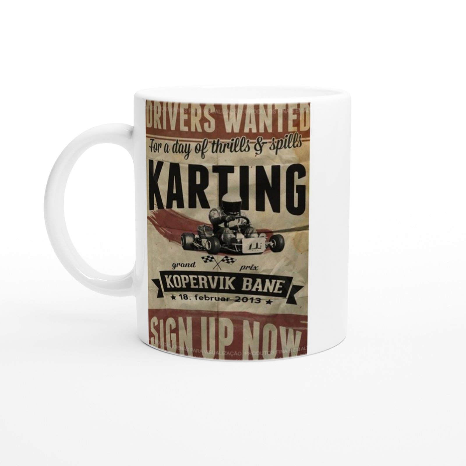 Kopervik Karting Yarışı Temalı Kupa Bardak