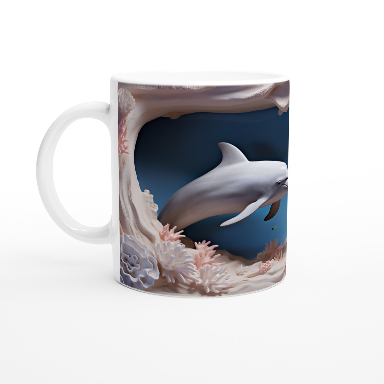 Koral Dünyasında Neşeli Yunus Kupa Bardak