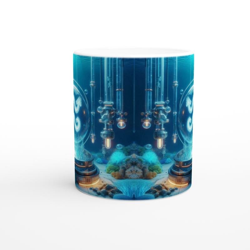 Kova Burcu Baskılı Kahve Kupası - Astral Denizaltı Dünyası Vs1 - 2