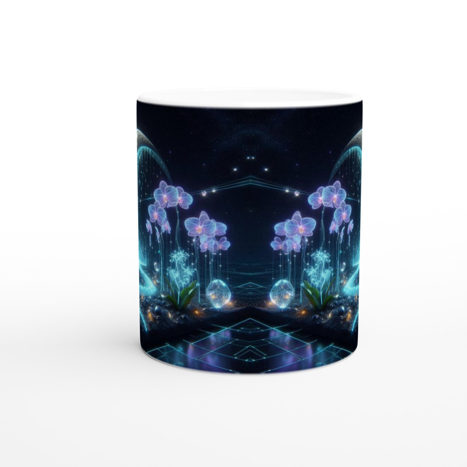 Kova Burcu Baskılı Kahve Kupası - Ay ışığında Zodyak Bahçesi Vs4 - 2