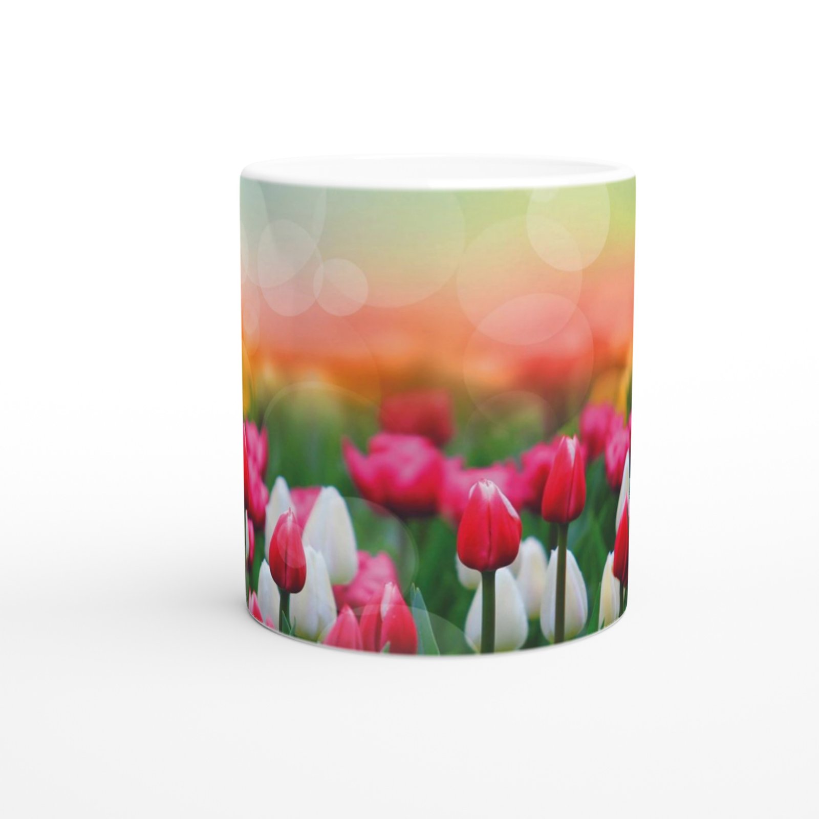 Lale Bahçesi Manzaralı Kupa Bardak - 2