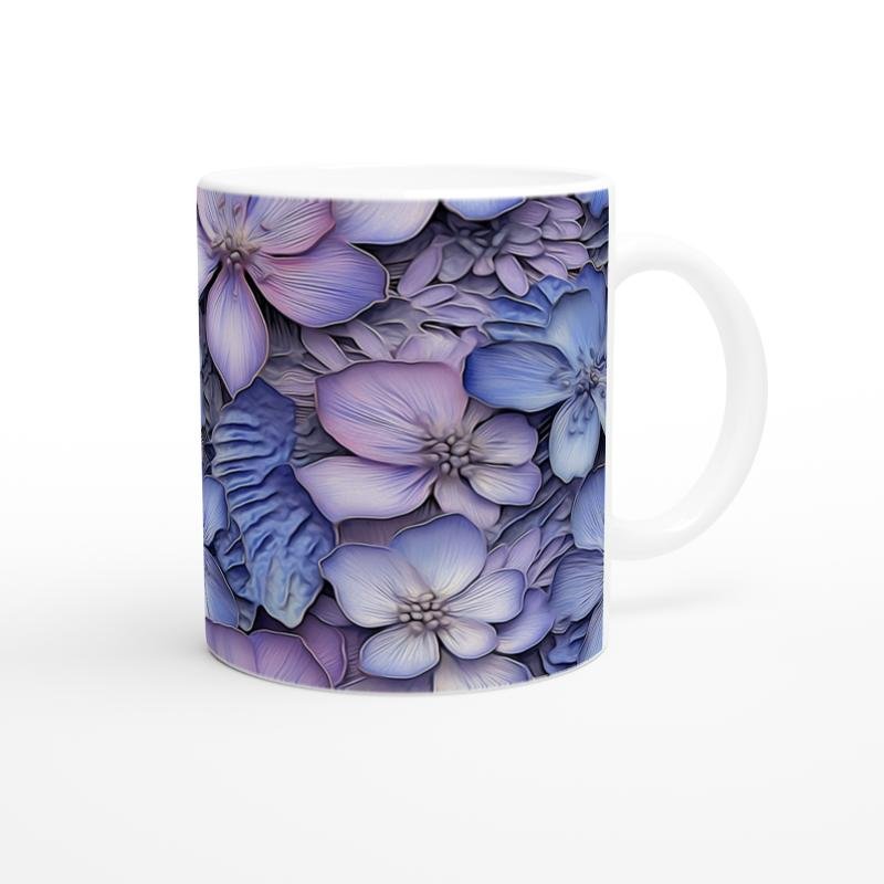 Lavanta Rüyası Çiçek Desenli Kupa - 3