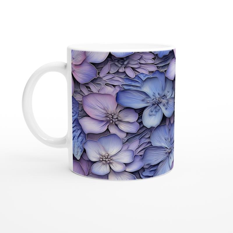 Lavanta Rüyası Çiçek Desenli Kupa