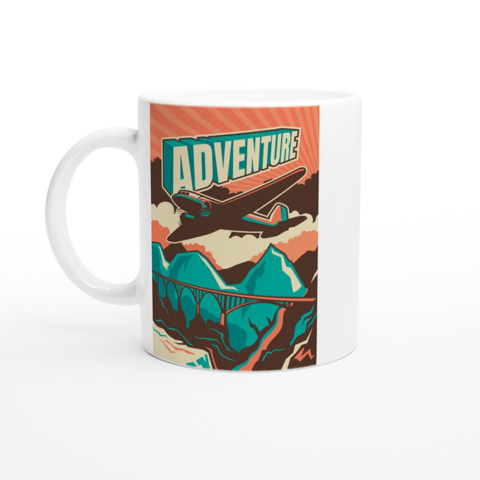 Macera Dolu Retro Uçak Kupa