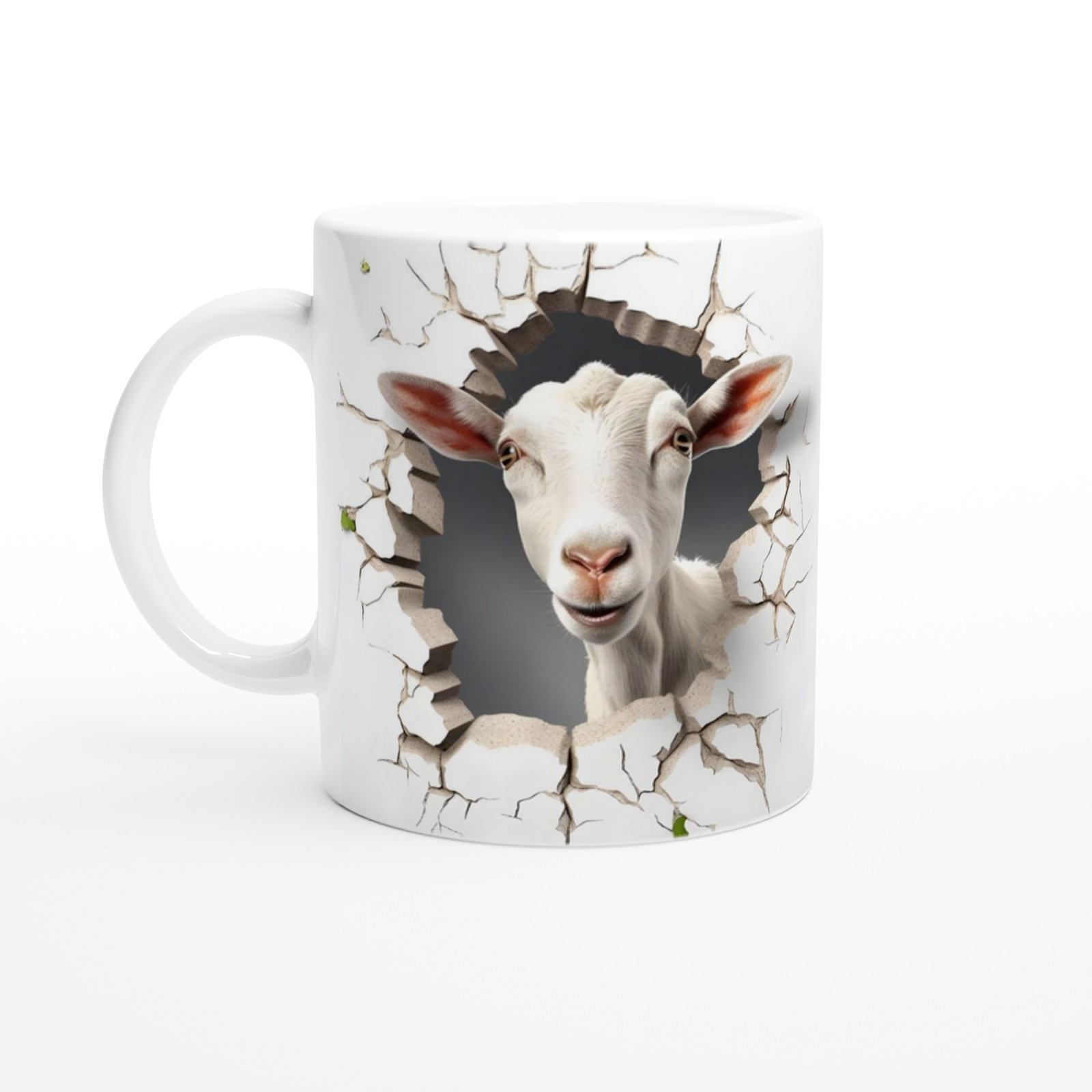 Meraklı Keçi Baskılı Kupa Bardak