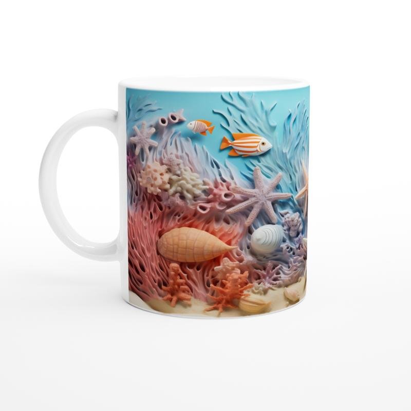 Mercan Bahçesi ve Tropik Balıklar Kupa Bardak - 2