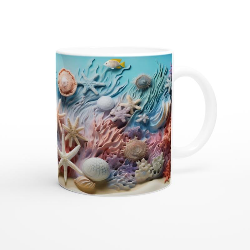 Mercan Bahçesi ve Tropik Balıklar Kupa Bardak - 3